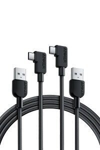 Anker USB-C  USB-A P[u (L, ϋviC) 1.8m 15W USB PDΉ iPhone 15 Galaxy Pixel LG Ή (2{ ubN)