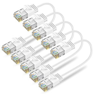 Ankuly Cat6A LANP[u ZP[u 0.3m 2{Zbg RJ45RlN^ 10Gbps T[o[ Ɨl Ɩp LP[u ƒpc