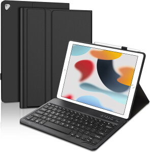 iPad Pro 12.9 �L�[�{�[�h�t���P�[�X ��2���� (2017) / ��1���� (2015) �p �ϏՌ� Bluetooth�L�[�{�[�h�J�o�[ iPad Pencil���[ �S�ʕی� ���^ ���E�� ���p�x�����X�^���h �u���b�N