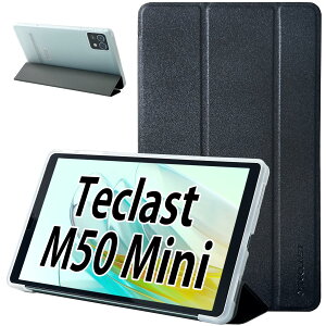 TECLAST M50 Mini �P�[�X �O�܁ATECLAST M50 Mini �J�o�[ ���y�ʁATECLAST M50 Mini ��p�P�[�X �����^�ATECLAST �^�u���b�g M50 Mini �ی�P�[�X �S�ʕی�^ �X�^���h�@�\�t�� �L�Y�h�~�i�u���b�N�j