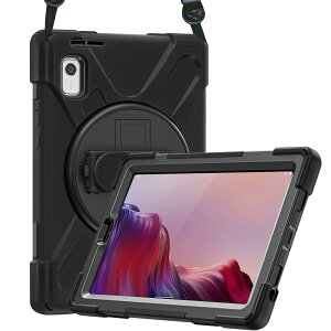 ProCase ���m�{ Tab M9/NEC LAVIE Tab T9 9�C���` 2023���� ���|�����P�[�X 360°��]�X�^���h �V�����_�[�X�g���b�v�t�� �Ή��@��FLenovo Tab M9 2023�����iZAC30178JP ZAC30157JP ZAC50029JP�j/NEC LAVIE Tab T9 2023����(T09