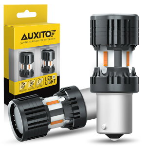 AUXITO S25 LED �E�B���J�[ S25 LED �E�B���J�[�o���u 150°�s���p �ŐV�^ ��p�t�@������ S25 �V���O�� �A���o�[ 2�Z�b�g BAU15S PY21W LED�E�B���J�[�� 12V �ԃn�C�t�� �h�~��R ���� ���ɐ� �Ԍ��Ή�
