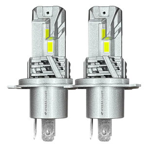 �X�t�B�A���C�g H4 LED �w�b�h���C�g �V� �Ԍ��Ή� 6000K �z���C�g 5000lm 12V �t�@�����X �ȒP��t �n���Q���T�C�Y H4 Hi/Lo SPHERELIGHT SLMSTH4C060