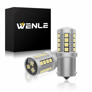 WENLE(�E�G����) ���� S25 �V���O�� led �o�b�N�����v ��ޓ� �z���C�g6000K �L�����Z���[���� ���t���N�^�[���F���V���o�[�d�� DC12V�ԗp ���E��2�{����