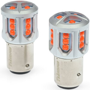 Takenous �g���b�N��Y��p�B �|������ S25 LED �_�u�� �N���N���e�[�� ���b�h 12v 24v 180�x�i�Ⴂ�s�� BAY15d