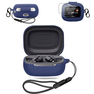 For JBL LIVE BEAM 3 �p �P�[�X �J�o�[ +2���t�B�����yNOUKAJU�z ���C�����X �C���[�z�� �V���R�� �ی�P�[�X �i�J���r�i�t��+�X�g���b�v�t�� �j �����h�~ �L�Y�h�~ �ϏՌ� �����[�d�\ �h�� �h�o (