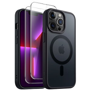 JETech 3 in 1 iPhone 13 Pro 6.1 C`p }Olbg P[X 2KXtBt MagSafeΉ }bgobN ϏՌX}zJo[ (ubN)