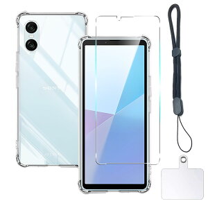 Ή Xperia 10 VI SO-52D SOG11 P[X NA P[X Xperia10 VI SO-52D SOG11 Jo[ TPU یP[X Jo[w + KXtB tB {Ɏq tB KX dx9H ߗ Uh 