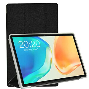 FOR TECLAST M40 PLUS 2022 PU �ގ��J�o�[ FOR TECLAST P40HD �` �P�[�X �y�� ���^ FOR TECLAST M40 PLUS / P40HD / P30S �ϏՌ� �S�ʕی�^ �J�o�[�X�^���h�@�\�t�� PCduoduo(�u���b�N)