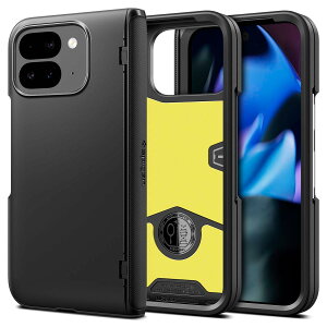 Spigen Pixel 9 Pro Fold P[X ^ Yی C菝h~ Jo[ y wh~ Vv }bgdグ CX[dΉ XEA[}[v ACS07587(ubN)