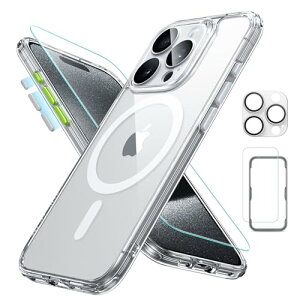 �y5 in 1�Z�b�g�I�ی�t�B�����t���zESR iPhone 15 Pro �P�[�X Magsafe�Ή� ������ �}�b�g�P�[�X ��� �J���� �����Y�ی�t�B�����t�� �ČRMIL�K�i �ϏՌ� ���h�~ ��phone 15 pro �P�[�X �X�g���b�v�z�[��