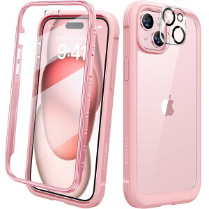 Diaclara iPhone15 p P[X 6.1C` op[P[X ʕیtCt wʃNA PC+TPU Sʕی  P[X CX[dΉ sN
