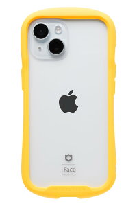 iFace Reflection iPhone 15 ケース クリア 強化ガラス 耐衝撃 (ハニーイエロー)【 透明 黄変防止 硬度9H アイフェイス アイフォン15 用 iphone15 用 カバー ストラップホール付き 】