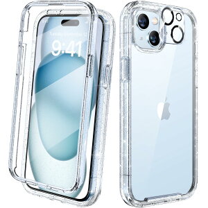 Diaclara iPhone15 p P[X 6.1C` op[P[X ʕیtCt wʃNA PC+TPU Sʕی  P[X CX[dΉ 