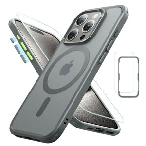 �y5 in 1�Z�b�g�I�ی�t�B�����t���zESR iPhone 15 Pro Max �P�[�X Magsafe�Ή� ������ �}�b�g�P�[�X ��� �J���� �����Y�ی�t�B�����t�� �ČRMIL�K�i �ϏՌ� ���h�~ ��phone15pro max �P�[�X �X�g���b�v�z