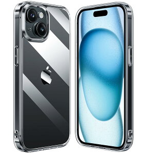 NIMASO �P�[�X iPhone15�p �N���A �J�o�[ �w�� �����K���X �o���p�[ �ϏՌ� ���΂ݖh�~ ���C�����X�[�d�Ή� �ČRMIL�K�i�擾 TPU �N���A 6.1�C���` �A�C�t�H��15 �P�[�X NSC24F1321