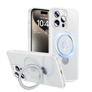 Magic John ��phone15pro �P�[�X MagSafe�Ή� �B�����[�X�^���h 360°��] iPhone 15 Pro �P�[�X ������ �ϏՌ� ���C�����X�[�d TPU���t���[�� �Y���ɂ��� �z�R���t���ɂ��� �A�C�t�H��15�v�� �P�[�X �z���C