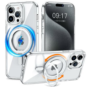 KMAMBNG iPhone 13Pro Max �p �P�[�X �c�����Ή� �����O �y���@�\360�x��]�X�^���h�zMagSafe�Ή� ���C�����X�[�d�Ή� �������}�b�g �X�}�z�P�[�X �ČR�K�i �ϏՌ� �J���������Y�ی� �ԍڃz���_�[�Ή�
