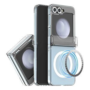 �yararee�z Galaxy Z Flip6 �Ή� �P�[�X �N���A �q���W�ی� ���^ �y�� MagSafe �Ή� �X�}�z�P�[�X ���� �X�g���b�v�z�[�� ���� �t �g�уP�[�X [ GalaxyZFlip6 �M�����N�V�[ Z �t���b�v6 SC-54E �Ή� ] Nukin 360 M 