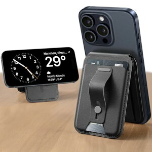 [�V�o�� ���[�ʃA�b�v] ESR MagSafe �J�[�h�P�[�X 5���J�[�h���[�\ �z���_�[ �X �}�z�X�^���h MagSafe�Ή��E�H���b�g ���߉\�ȃX�^���h ���z iPhone 16/15/14/13/12��p���C�E�H���b�g iPhone 13/12 mini
