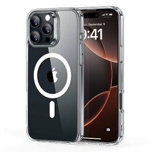 ESR iPhone 16 Pro Max �P�[�X MagSafe�Ή� �ϏՌ��R�p�K�i�ی� iPhone 16 Pro Max�p�}�O�l�b�g�X�}�z�P�[�X Classic�n�C�u���b�h�P�[�X(HaloLock) ����