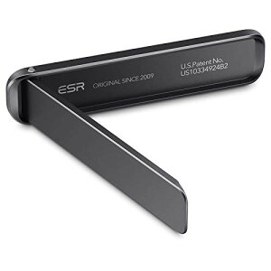 ESR �X�}�z �L�b�N�X�^���h ���^�� �c�u�� ���u���Ή� �p�x���߉\ iPhone16/15/14/13/12�V���[�Y�Ή� Samsung Galaxy S24/S23/S22/S21 �V���[�Y�ȂǑ��@��Ή� - �u���b�N