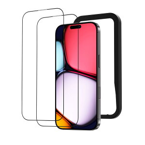 NIMASO KXtB iPhone 16 Pro Maxp KX  SʕیtB KChgt wh~ ߗ Ռz 2Zbg ACtH16v}bNXi6.9C`jΉ DSP24G1364