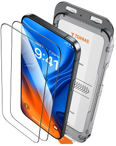 TORRAS iPhone 16p/15pKXtB wh~ TT Sʕی ɍ׉ 9Hz qFޗ 2 KChg CAX 6.1C` ACtH16p/15p یtB GlassGo AiruČRKiE