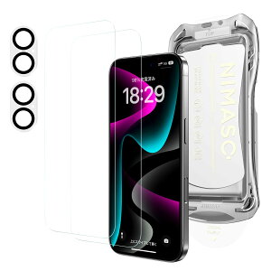 NIMASO KXtB (2) + JtB (2) iPhone 16 Plusp KX J یtB 4Zbg ϏՌ wh~ KChgt ACtH 16 vXi6.7C`jΉ DFP24G1386