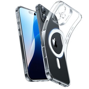 ESR iPhone 16 Plus P[X MagSafeΉ Jی ϏՌ^Jo[ ΂ݖh~ Ϗ iPhone 16 Plusp}OlbgX}zP[X ZeroV[Y 