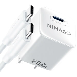 NIMASO iphone16 [d-(20W) USB-C PD}[d /2m USB-C TO C P[utyVGaNZp/PSEZpKziPhone 16V[Yp ^CvC[d MacBook PDΉWindows PC iPad Galaxy Android X}[gtH m[