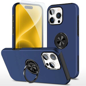 JSCOMYAP iPhone 16 pro �P�[�X�p, �A�C�z��16 Pro �X�}�z�P�[�X + iPhone16pro ?�� �K���X �t�B���� �����O�t�� �X�^���h�@�\ �g�уP�[�X �ϏՌ� �Ռ� �X�}�z�J�o�[ Case Cover �A�C�t�H��16pro ��phone16pro ��