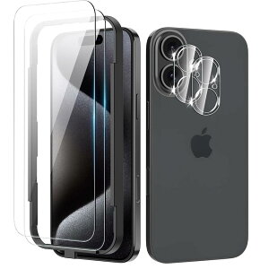 Gosento For iPhone 16 KXtB (2){iPhone16 JtB(2) yKChgtz2.5DEhGbWH {Ɏqf ߗ ӂ16 یtB dx9H ACtH16 Ή
