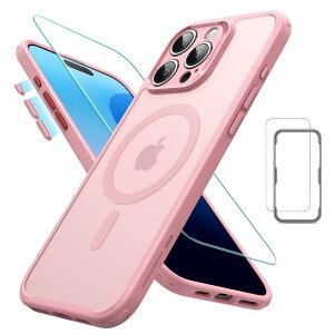 ESR iPhone 16 Pro Max P[X (4 in 1) Zbg }bgP[X XN[یtBt MagSafeΉ RیKiی ClassicV[Y sN