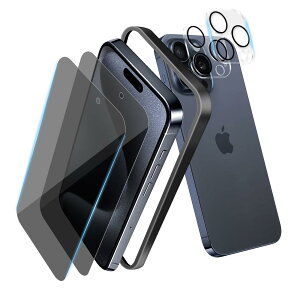 Ή iPhone16 Pro Max KXtB `h~ iPhone16ProMax tBy2 tی + 2 YیtB + KChgtz yYAGCɎqfށziphone16 v}bNX tB h~