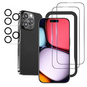 NIMASO KXtB (2) + JtB (2) iPhone 16 Pro Maxp KX  یtB KChgt Jی YJo[ dx9H ϏՌ z wh~ ACtH16v