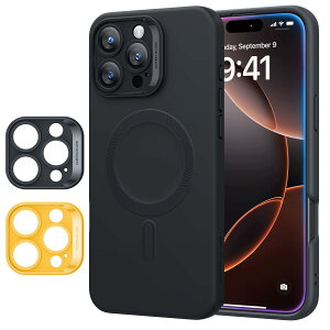ESR iPhone 16 Pro P[X MagSafet }Olbg[dΉ 炩EXȃVRP[X ϏՌ tXN[Jی h~ \tg}CNt@Co[CjO CloudV[Y ub