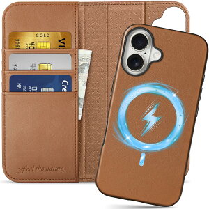 SHIELDON iPhone 16Plus Ή蒠^P[X 2in1 {v OR ӂ16 vX gуJo[ Ռz J[h[ uX^h@\ }Olbg [RFIDubLO] Sʕی AC