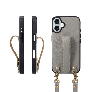 COGURE �R�O�� iPhone16Plus �P�[�X �V�����_�[�X�g���b�v �{�v �����h�~ �ϏՌ� �M�t�g�{�b�N�X�t�� COPG �O���[�W���yGrege�z