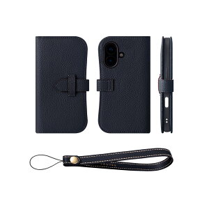 COGURE �R�O�� iPhone16Plus �蒠�^ �P�[�X �X�}�z�P�[�X �{�v �x���g�t�� �J�[�h���[ �X�g���b�v �����h�~ �X�^���h�@�\ TPU�P�[�X �ϏՌ� ���΂Ȃ� �M�t�g�{�b�N�X�t�� COPA �l�C�r�[�yNavy�z