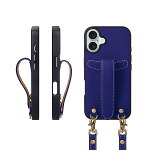 COGURE �R�O�� iPhone16Plus �P�[�X �V�����_�[�X�g���b�v �{�v �����h�~ �ϏՌ� �M�t�g�{�b�N�X�t�� COPG �u���[�����C�����yBlueRoyale�z
