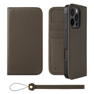 HANATORA iPhone16Pro �P�[�X �蒠�^ �{�v �X�}�z�P�[�X �X�}�z �X�^���h �X�g���b�v �t�� �V�������N�J�[�t���U�[ �M�t�g �x���g�Ȃ� �}�O�l�b�g�Ȃ� �g�[�v H0XA-16Pro-Taupe