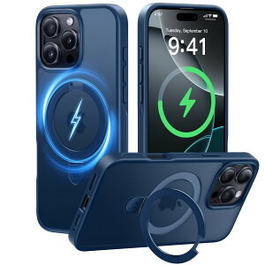 �y2024�K���I4in1���@�\���ځzCASEKOO iPhone16 Pro Max �p �P�[�X �ČRMIL�K�i ���c���� �w��h�~ �}�b�g�d�グ 25W�}���[�d�Ή� MagSafe�Ή� ���ϖh�~ ���^������ �X�}�z�P�[�X �X�g���b�v�z�[���t��