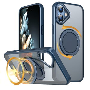 KWATUNG �P�[�X iphone 16 plus �Ή� �P�[�X magsafe�Ή� 360°��]�X�^���h ��phone16plus �p �P�[�X magsafe�����O ���C�����X�[�d�Ή� iphone16�v���X�p�P�[�X �w��h�~ �A�C�t�H��16�v���X �p�P�[�X �}�O�l