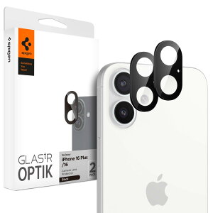 Spigen iPhone 16 / iPhone 16 Plus JیtB 9HdxKX iPhone16/16PlusΉ ubN JveN^[ 2