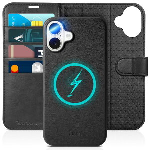 TUCCH iPhone 16 Ή P[X 蒠^ 2 in 1  ACtH[16蒠^P[X O\ [RFIDubLO] J[h|Pbgt uX^h@\ Ռz Sʕی PU 2024N 6.1C