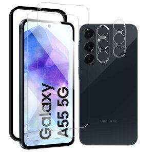 Eguoer Ή Galaxy A55 5G tB wF؁y2+2Zbg KChgt YAGCɎqzΉ MNV[ A55 5G SC-53E/SCG27 KXtB (2) + Y tB (2) یtB tB K