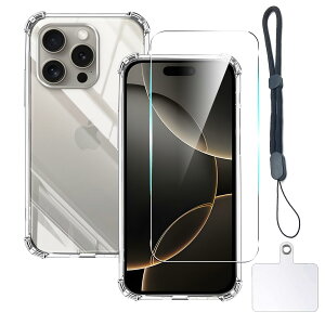 �Ή� iphone16Pro �P�[�X �N���A �P�[�X apple iphone16 Pro �J�o�[ TPU �ی�P�[�X �J�o�[�w�� + apple iphone16Pro �K���X�t�B���� �A�C�t�H��16 Pro �t�B���� ���{���Ɏq�� �t�B���� ��p�ق�16Pro �����K���X