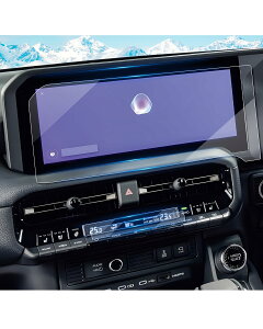 ruiya 【3枚入り】 2024新型 トヨタ ランクル250 ナビ フィルム 12.3インチ 専用 ランドクルーザー250 ナビ 保護フィルム (強化ガラス)+フロントエアコンパネル(PET製x2) 12.3 ディスプレイオーディオ