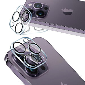 �p iPhone 14 Pro/iPhone 14 Pro Max �J���������Y �ی� �J�o�[ 2�� �y2���Z�b�g ���{���Ɏq���z �p �A�C�t�H��14�v�� / �A�C�t�H��14�v���}�b�N�X �J�����t�B���� �p ��phone14pro / 14promax �����K���X ����